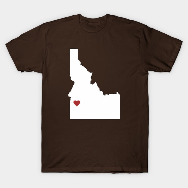 Idaho Loves Nampa/Caldwell/Meridian/Boise/Eagle T-Shirt by MacGordonsEmporium